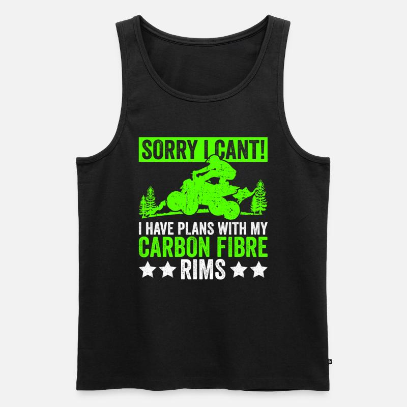 Quadfahrer Quad - Männer Premium Bio Tank Top - Schwarz
