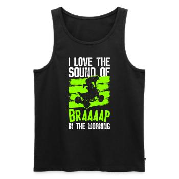 Quad Quadfahrer - Men's Premium Organic Tank Top - black - Front - AI Model Male 178 light (178cm)