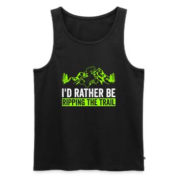 Quad - Men's Premium Organic Tank Top - black - Front - AI Model Male 178 light (178cm)