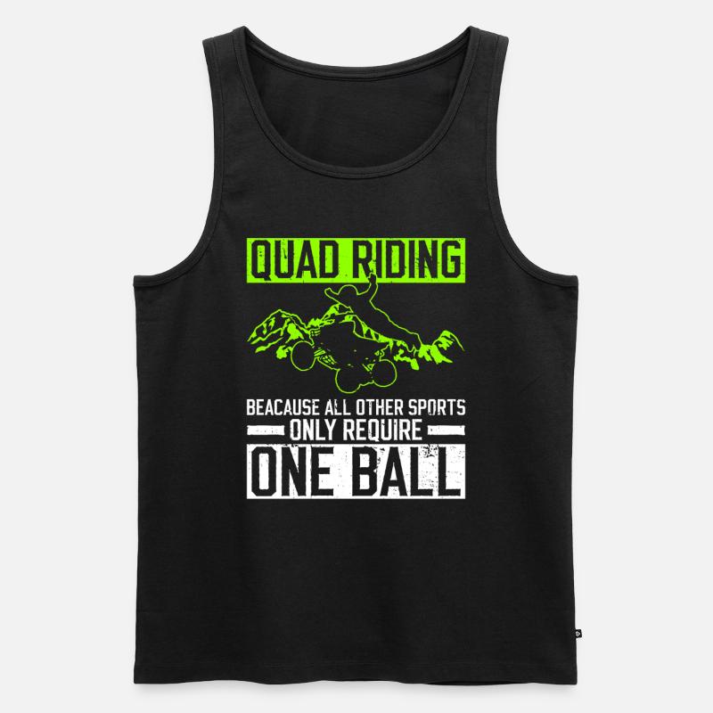 Quadfahren Quad Quadfahrer - Männer Premium Bio Tank Top - Schwarz