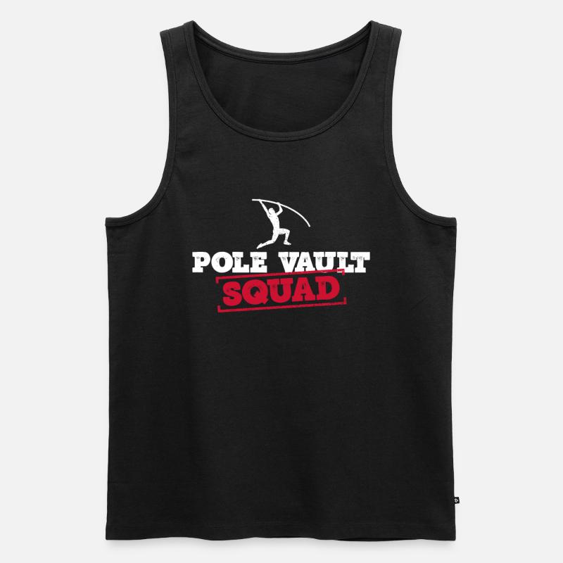 Stabhochspringen - Männer Premium Bio Tank Top - Schwarz