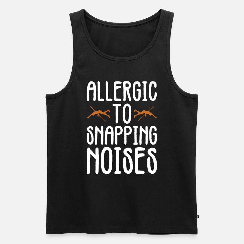 Stabspringer Und Stabhochsprung - Männer Premium Bio Tank Top - Schwarz