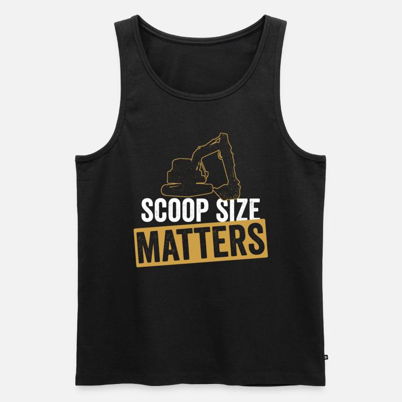 Baggerfahrer Bagger Sandbagger - Männer Premium Bio Tank Top - Schwarz