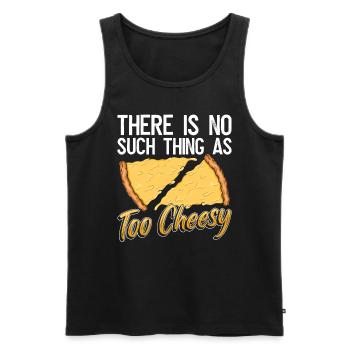 Pizzaexperte Pizzabäcker Pizzabacken - Men's Premium Organic Tank Top - black - Front - AI Model Male 178 light (178cm)