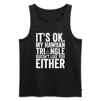 Pizza Hawaii Pizzabäcker - Men's Premium Organic Tank Top - black - Front - AI Model Male 178 light (178cm)