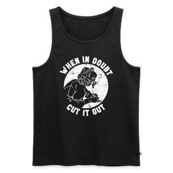 Bypass Chirurgie Magenoperation Magenchirurg - Männer Premium Bio Tank Top - Schwarz - Vorne - Michal (187cm)