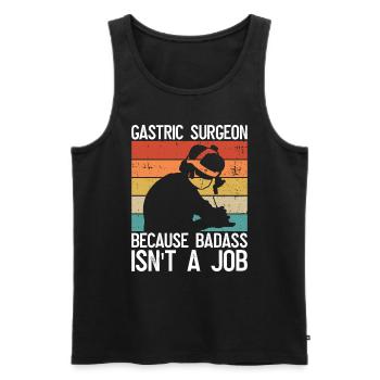 Magenchirurg Und Adipositaschirurgie - Männer Premium Bio Tank Top - Schwarz - Vorne - Michal (187cm)