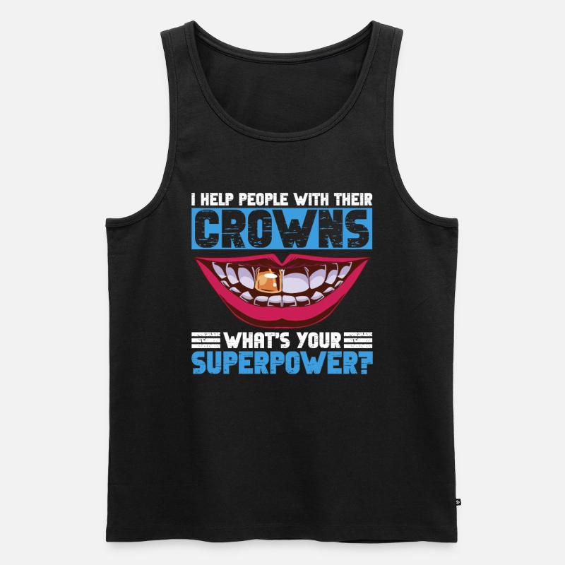 Zahntechniker - Männer Premium Bio Tank Top - Schwarz