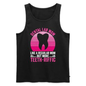 Zahntechniker Mutter Zahnlabor Mama - Débardeur bio Premium Homme - noir - Devant - Michal (187cm)
