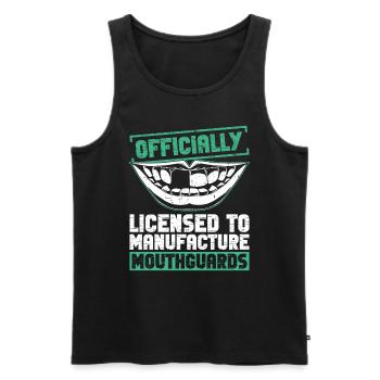 Zahntechniker - Männer Premium Bio Tank Top - Schwarz - Vorne - AI Model Male 178 light (178cm)