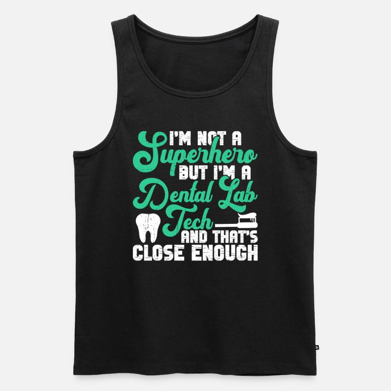 Zahntechniker Zahnlabor - Männer Premium Bio Tank Top - Schwarz