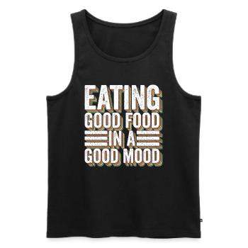 Magen Bypass Operation Abnehmen Magenverkleinerung - Männer Premium Bio Tank Top - Schwarz - Vorne - Michal (187cm)