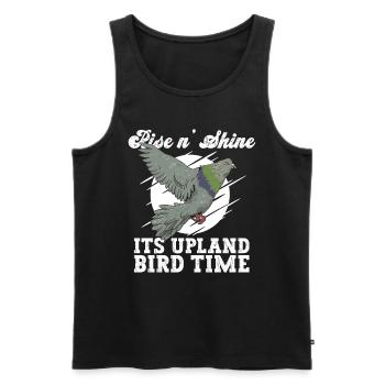 Jäger Taube Taubenjagd - Men's Premium Organic Tank Top - black - Front - AI Model Male 178 light (178cm)