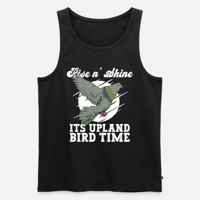 Jäger Taube Taubenjagd - Männer Premium Bio Tank Top - Schwarz