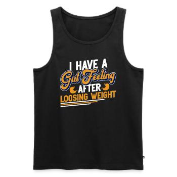 Gewichtsverlustchirurgie Magenbypass Abnehmen - Männer Premium Bio Tank Top - Schwarz - Vorne - Michal (187cm)