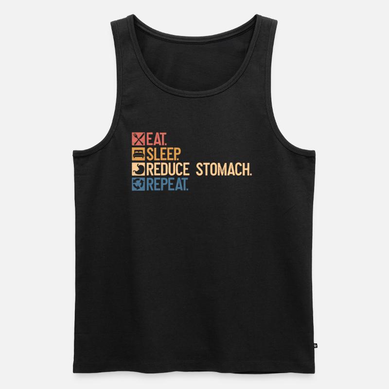 Magenchirurg - Männer Premium Bio Tank Top - Schwarz