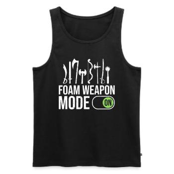 Rollenspiele Und Larper Swordfignting Rollenspiele - Männer Premium Bio Tank Top - Schwarz - Vorne - AI Model Male 178 light (178cm)