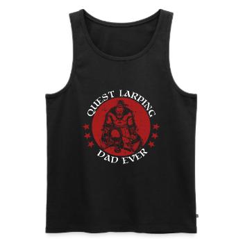 Rollenspiel Vater Und Larper Vater Larp - Débardeur bio Premium Homme - noir - Devant - AI Model Male 178 light (178cm)