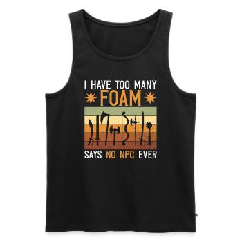 Rollenspiele Und Live-action-rollenspiele Larp - Männer Premium Bio Tank Top - Schwarz - Vorne - AI Model Male 178 light (178cm)