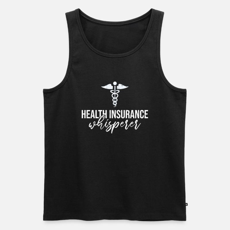 Versicherungsagentendesign Für - Männer Premium Bio Tank Top - Schwarz