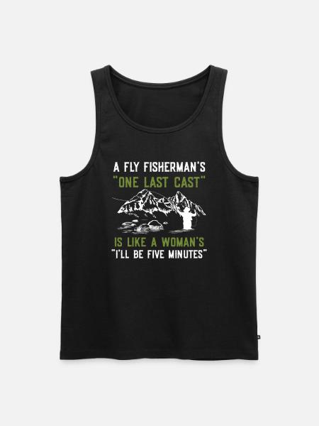 Fliegenfischer-design Für - Men's Premium Organic Tank Top - black