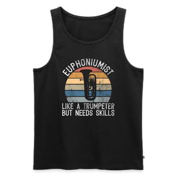 Euphoniumist Design Für Euphonium-player - Men's Premium Organic Tank Top - black - Front - AI Model Male 178 light (178cm)