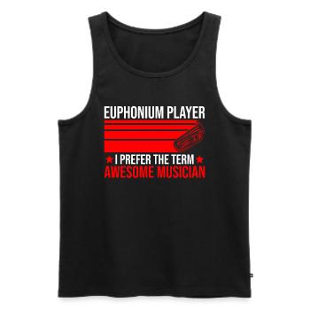 Euphonium-design Für Euphonium-player - Männer Premium Bio Tank Top - Schwarz - Vorne - AI Model Male 178 light (178cm)