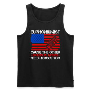 Euphoniumist Design Für Euphonium - Men's Premium Organic Tank Top - black - Front - AI Model Male 178 light (178cm)
