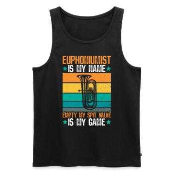 Euphoniumist Design Für Euphonium-player - Men's Premium Organic Tank Top - black - Front - AI Model Male 178 light (178cm)