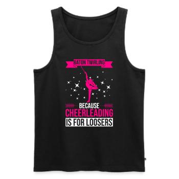 Baton Twirler Design Für Majorette Tanz - Débardeur bio Premium Homme - noir - Devant - Michal (187cm)