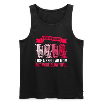 Euphonium Mom Design Für Euphoniumspieler Mutter - Männer Premium Bio Tank Top - Schwarz - Vorne - Michal (187cm)