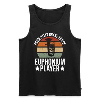 Euphonium-design Für Blechblasinstrument Und - Débardeur bio Premium Homme - noir - Devant - Michal (187cm)