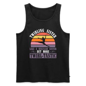 Baton Twirler Schwester Design Für Majorette - Men's Premium Organic Tank Top - black - Front - Michal (187cm)