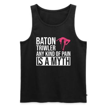 Baton Twirler Design Für Majorette - Débardeur bio Premium Homme - noir - Devant - Michal (187cm)