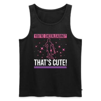 Baton Twirler Design Für Majorette Cheerleader - Männer Premium Bio Tank Top - Schwarz - Vorne - Michal (187cm)