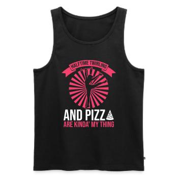 Baton Twirler Design Für Majorette Cheerleader - Männer Premium Bio Tank Top - Schwarz - Vorne - Michal (187cm)
