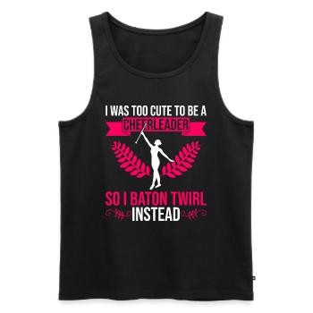 Baton Twirler Design Für Majorette Cheerleader - Débardeur bio Premium Homme - noir - Devant - Michal (187cm)