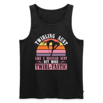 Baton Twirler Tante Design Für Twirling Recitals - Men's Premium Organic Tank Top - black - Front - Michal (187cm)