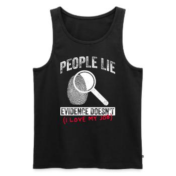 Forensisches Kriminologie-design Für Forensische - Männer Premium Bio Tank Top - Schwarz - Vorne - AI Model Male 178 light (178cm)