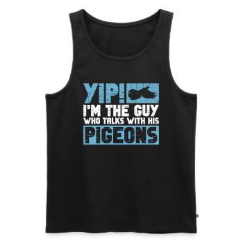Taubenzüchter Und Taubenzüchter - Männer Premium Bio Tank Top - Schwarz - Vorne - AI Model Male 178 light (178cm)