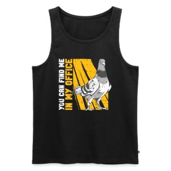 Taubenzüchter Taubenschlagtaube Zucht Opigeon - Männer Premium Bio Tank Top - Schwarz - Vorne - Michal (187cm)