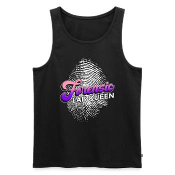 Crime Lab Queen Entwirft Für Forensische - Männer Premium Bio Tank Top - Schwarz - Vorne - AI Model Male 178 light (178cm)