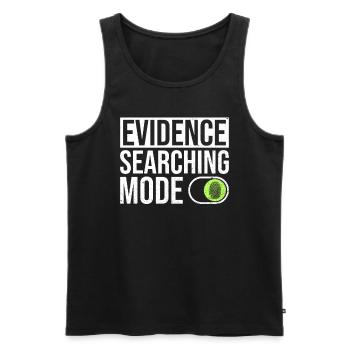 Crime Scene Investigator Design Für Forensiker - Männer Premium Bio Tank Top - Schwarz - Vorne - AI Model Male 178 light (178cm)