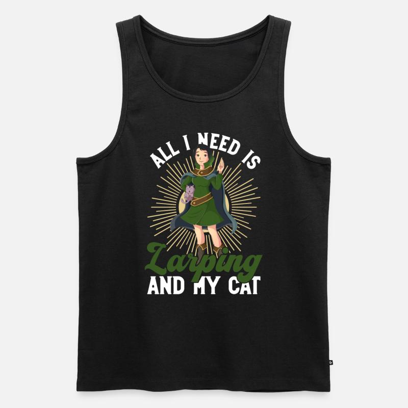 Larping Und Rollenspiele - Männer Premium Bio Tank Top - Schwarz