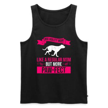 Dog Agility Mom Design Für Hunde-agility-training - Männer Premium Bio Tank Top - Schwarz - Vorne - AI Model Male 178 light (178cm)