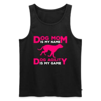 Dog Agility Mom Design Für Hundebesitzer - Débardeur bio Premium Homme - noir - Devant - AI Model Male 178 light (178cm)