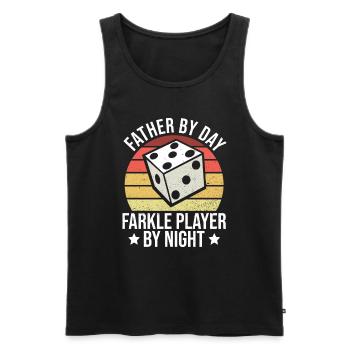 Farkle Dad Design Für Farkle Spieler Vater - Débardeur bio Premium Homme - noir - Devant - Michal (187cm)