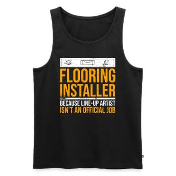 Bodenbelagsverleger Design Für Fliesenverleger - Männer Premium Bio Tank Top - Schwarz - Vorne - Michal (187cm)