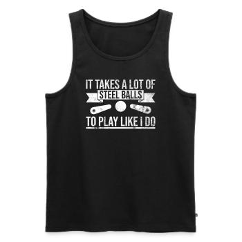 Flipper-spieler-design Für - Men's Premium Organic Tank Top - black - Front - AI Model Male 178 light (178cm)