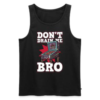 Retro-flipper-automaten-design Für Flipperspieler - Men's Premium Organic Tank Top - black - Front - AI Model Male 178 light (178cm)